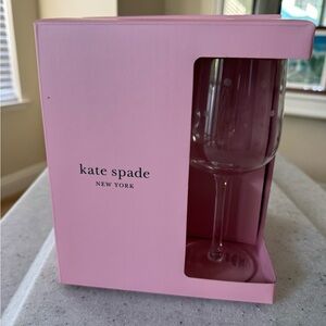 NEW kate spade set of 4 Polka Dot Wine Glass